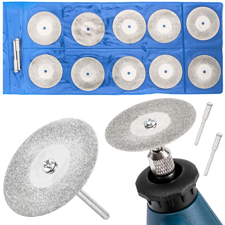 Zestaw tarcze diamentowe tnące do multi mini szlifierki frezarki 40 mm 12el FALON-TECH