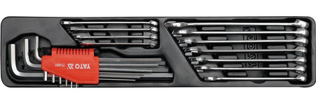 Skrzynka z narzędziami klucze 62el YT-3895 YATO