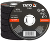 Tarcze tarcza do cięcia metalu stali inox 125 x 1,2 mm zestaw 100 sztuk  YATO
