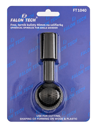Frez tarnik kulisty sferyczny 40mm na szlifierkę do szlifowania drewna FALON-TECH