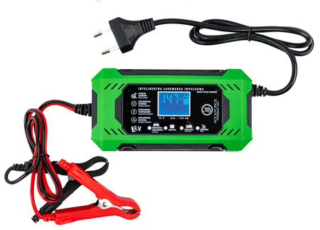 Mocny prostownik do akumulatora lcd 12v 6a funkcja naprawy ładowarka