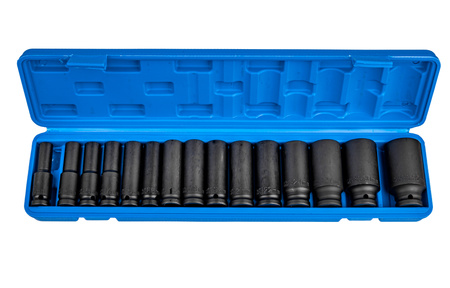 Sześciokątne nasadki udarowe 1/2" 10-32mm 15el