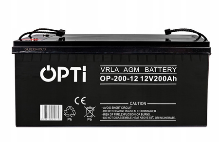 Akumulator bezobługowy agm do ups kampera zasilanie awaryjne 12V 200Ah VOLT POLSKA