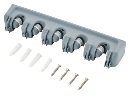 Wieszak Uchwyt na narzędzia miotły mop grabie uniwersalny 5+6