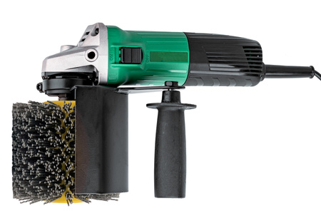 Przystawka na szlifierkę do szlifowania satyniarka M14 + szczotka nylonowa FALON-TECH