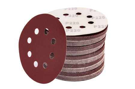 Papier ścierny na rzep krążek dysk z dziurami 125mm P220 100szt SILVER