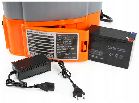 Opryskiwacz akumulatorowy ciśnieniowy plecakowy elektryczny 5 dysz 20l DEMON