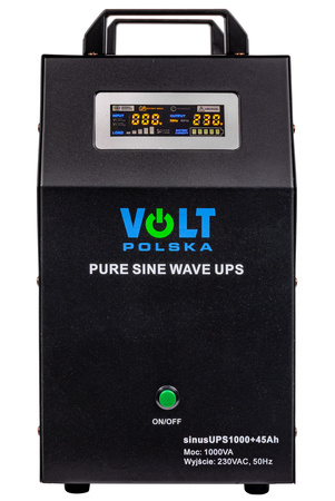 Zasilacz Awaryjny Przenośny sinusUPS 1000 12V (1000VA/700W/1x45Ah) VOLT POLSKA