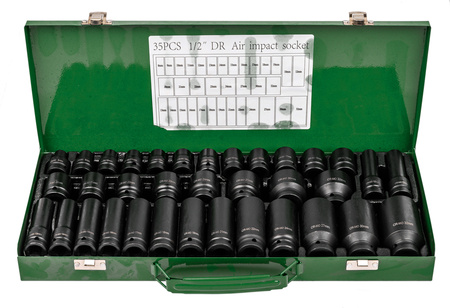 Zestaw nasadek udarowych 8-32 nasadki udarowe 1/2 do kluczy pneumatycznych 35el ROCKFORCE