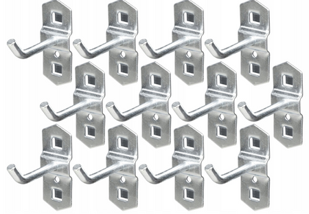 Szafka wózek zestaw warsztatowy narzędziowy skrętne koła 3 półki + haczyki SILVER