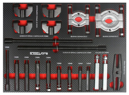 Profesjonalna Szafka Narzędziowa Wózek Warsztatowy 7 szuflad 306 el BJC