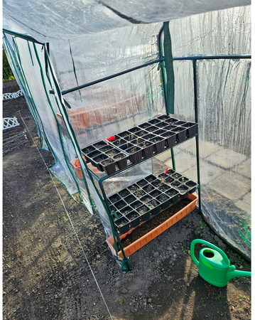 Tunel foliowy folia szklarnia ogrodowa 4 półki FLO YATO