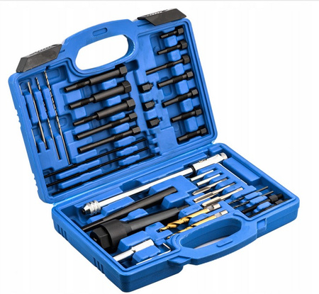 Zestaw do demontażu wyciągania wykręcania urwanych świec żarowych żarników 38el FALON-TECH