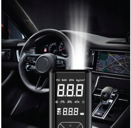 Kompresor akumulatorowy pompka rowerowa do roweru samochodu auta + powerbank KS Könner & Söhnen