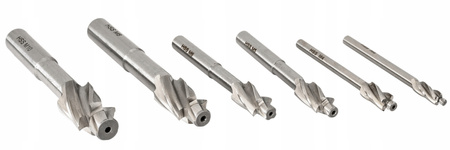 Pogłębiacze kobaltowe wiertła frezy z pilotem M3-M10 wiertło do metalu 6szt FALON-TECH