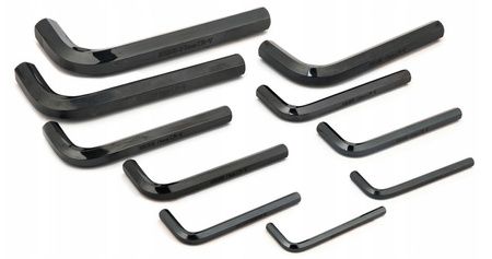 Zestaw klucze imbusowe wkrętaki imbusy krótkie crv płachta 10el 6-22mm JCB