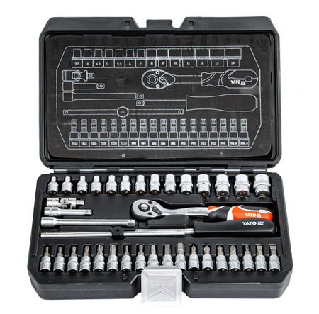 Zestaw kluczy nasadowych 38EL YT-14471 YATO