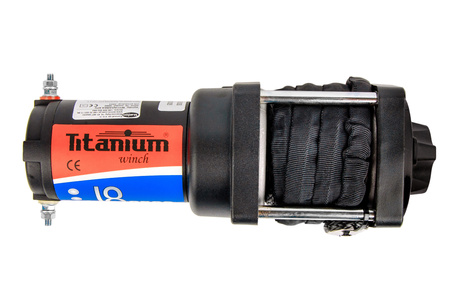Wyciągarka wciągarka 3000lbs samochodowa 12v 1360 kg lina syntetyczna ślizg TITANIUM WINCH