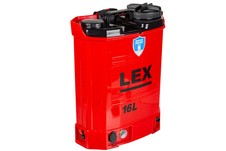 Opryskiwacz Ciśnieniowy Plecakowy Akumulatorowy 16L 12V (5 dysz) LEX