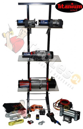 Prowadnica ślizg do wyciągarki 12V laweta Off-Road duży Titanium