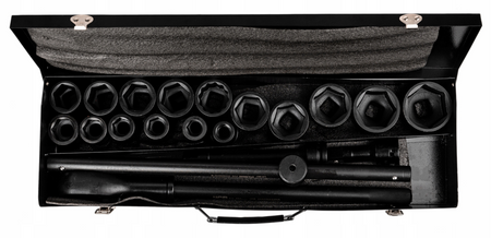 Zestaw nasadki udarowe nasadowe głębokie do klucza pneumatycznego 3/4" 17-50mm 21el JCB