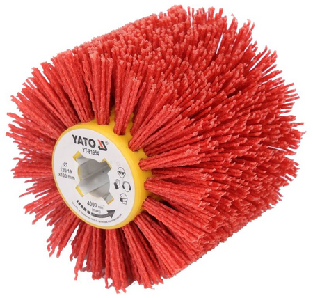 Szczotka do satyniarki walcowej nylonowa do drewna grzebień YT-81954 YATO