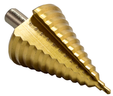 Wiertło stożkowe stopniowe tytanowe 4-52 mm HSS FALON-TECH