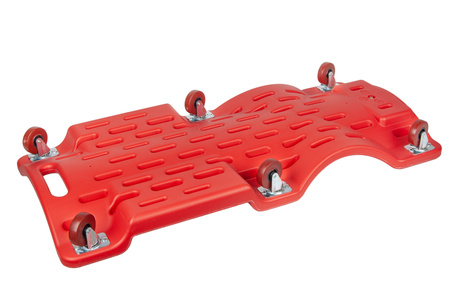 Leżanka warsztatowa plastikowa łożyskowane koła leżak z zagłówkiem 6 kółek ROCKFORCE