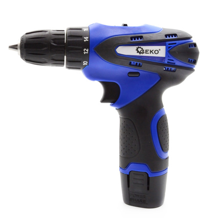 Wiertarko-wkrętarka akumulatorowa 18V +adaptery (2xAkumulator) GEKO