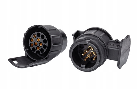 Tester gniazda wtyczki przyczepy haka holowniczego bezprzewodowy + adaptery