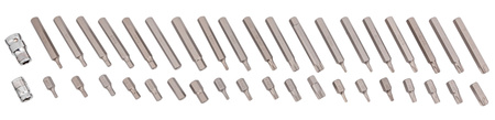 Zestaw bitó bity TORX HEX SPLINE 40 sztuk walizka YT-0400 YATO