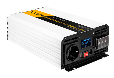 Przetwornica prądu napięcia czysty sinus 12v 230v 1000/2000w MAXX 4SUN