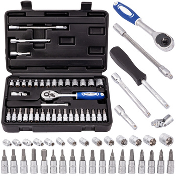 Zestaw kluczy nasadowych 1/4" 38el TORX BITY klucze nasadowe FALON-TECH