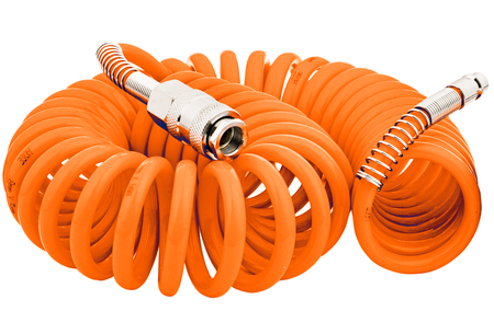 Wąż przewód pneumatyczny spiralny do kompresora sprężarki zakuwany 8x12 10m MAR-POL