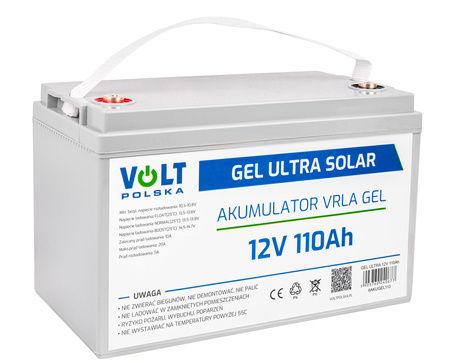 Akumulator żelowy głębokiego rozładowania 12V 110Ah V-PRO VOLT POLSKA