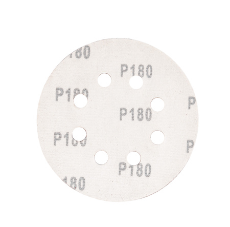 Papier ścierny na rzep krążek dysk z dziurami 125mm P180 100szt SILVER