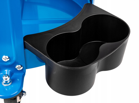 Taboret warsztatowy mobilny stołek z szufladami półki obrotowy regulowany SILVER