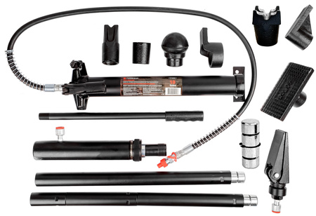 Rozpieraki hydrauliczne 4T pompa siłownik blacharski 10 ton + akcesoria FORSAGE