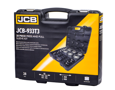 Zestaw ściagaczy ściągacz tulei wahacza łożysk sworzni adaptery 28el JCB