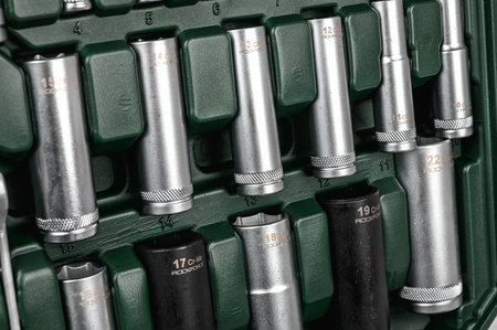 Zestaw narzędziowy warsztatowy klucze nasadowe nasadki płaskie torx 216 el ROCKFORCE