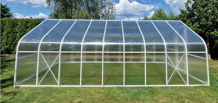 Szklarnia ogrodowa poliwęglan premium plus 300x400 12m2 kolor biały PTF