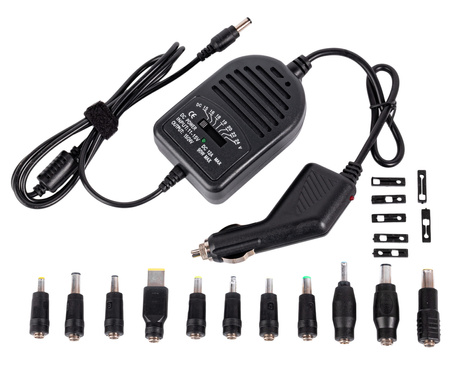 Zasilacz samochodowy do laptopów (uniwersalny) ładowarka 90W 12V VOLT POLSKA