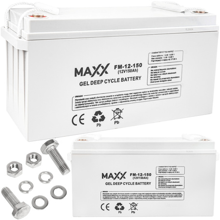 Akumulator żelowy DEEP CYCLE MAXX 150Ah 12V