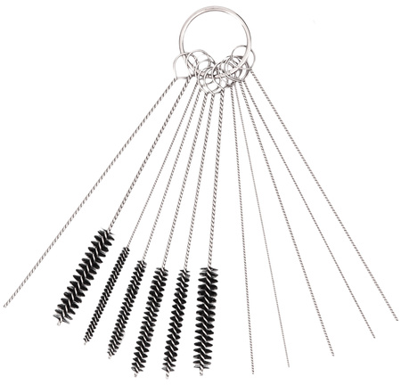 Klucze do regulacji gaźników (zestaw 8 szt. + 12 szczotek) FALON-TECH