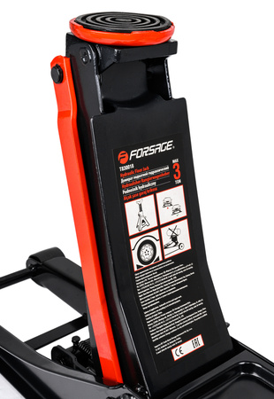 Podnośnik hydrauliczny samochodowy niskoprofilowy 75mm lewarek żaba 3T FORSAGE