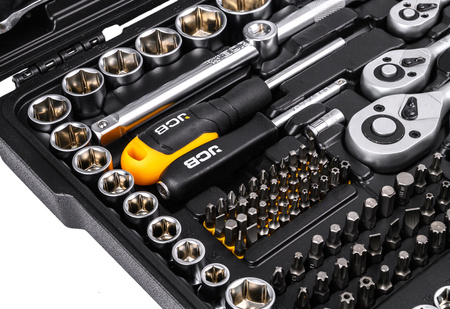 Zestaw narzędziowy klucze nasadowe oczkowe płaskie torx nasadki 218el JCB