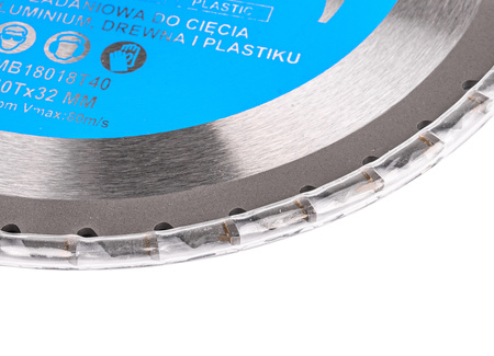 Tarcza tnąca wielozadaniowa 180x32 T40 + adaptery FALON-TECH