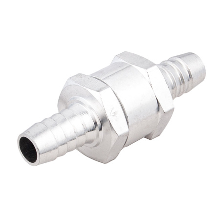 Zawór zwrotny paliwa kierunkowy paliwowy 8mm metal SILVER