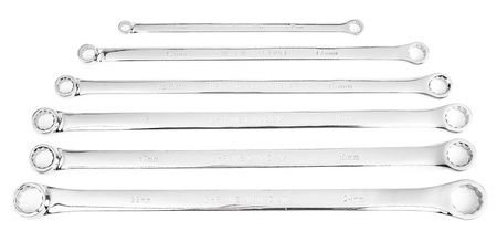 Klucze oczkowe proste długie 8-24 6el do napinaczy zestaw kluczy długich FALON-TECH