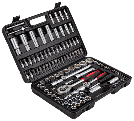 Zestaw Klucze Nasadowe 108el + Bity Torx 40el YATO + Płasko-oczkowe 12el